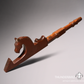 Sioux Effigy Pipe and Stem / 1885